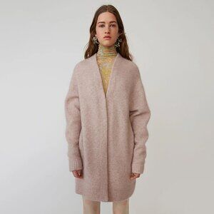 ACNE Studios Raya Mohair Cardigan Powder Pink Size XXS
